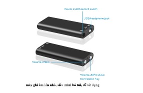 MÁY GHI ÂM MINI F3, THIẾT BỊ THU ÂM SIÊU NHỎ